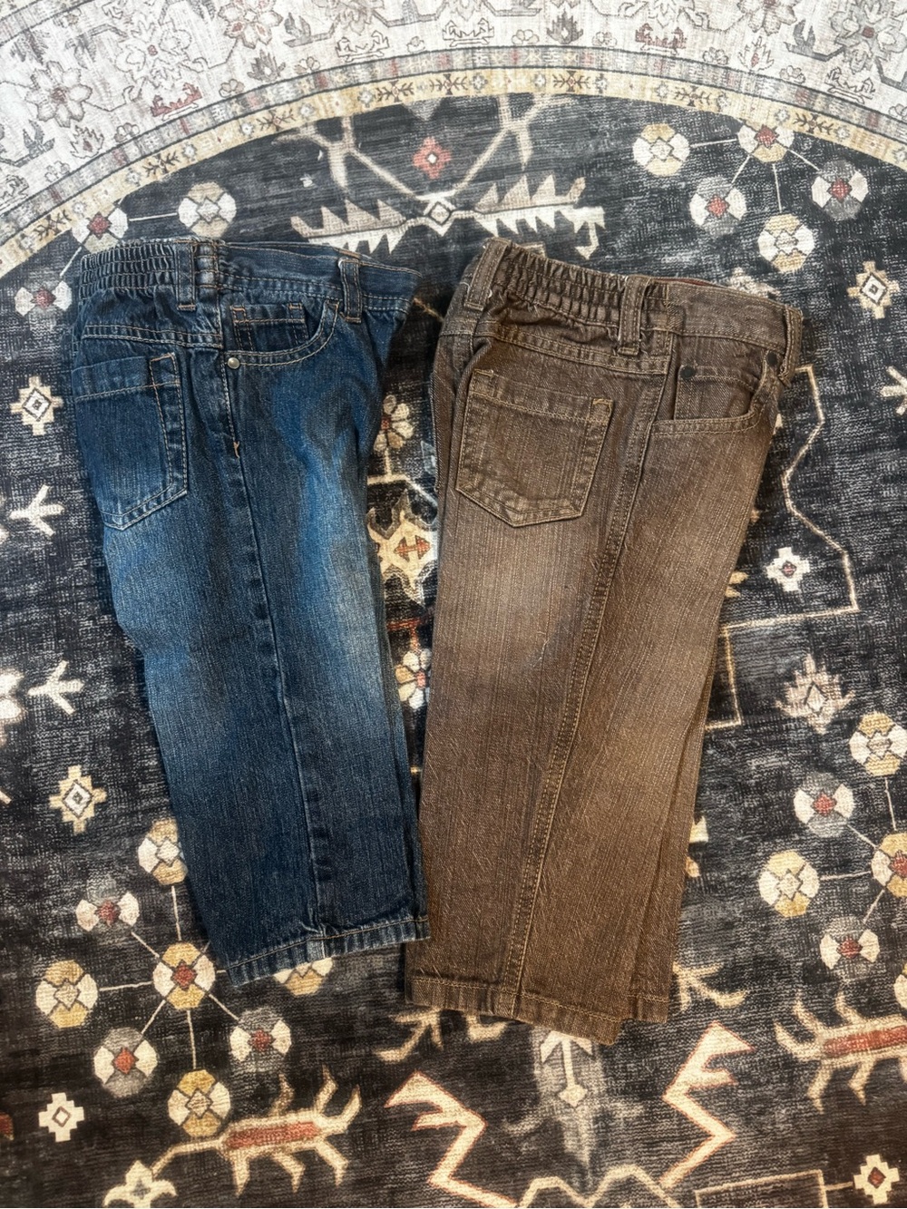 Gymboree Boys Denim Jeans - Blue and Brown